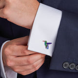 Sterling Silver Hummingbird Cufflinks