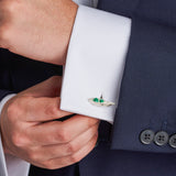 Sterling Silver Peas in a Pod Cufflinks