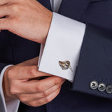 Sterling Silver Woodcock Head Cufflinks