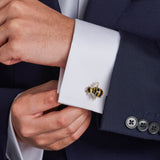 Sterling Silver Bumble Bee Cufflinks