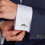 Sterling Silver Over & Under Gun Cufflinks