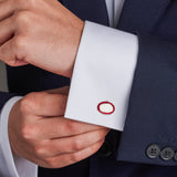 Customisable Sterling Silver Oxford Chain Link Cufflinks