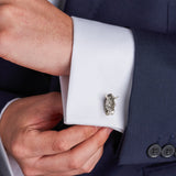 Sterling Silver Zebra Cufflinks