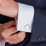 Sky Blue Winter Haze Cufflinks