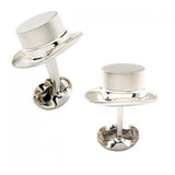 Sterling Silver Top Hat Cufflinks