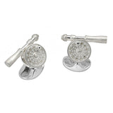 Sterling Silver Fly Fishing Reel Cufflinks