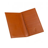 Leather Gents Chequebook Wallet in Tan