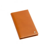 Leather Gents Chequebook Wallet in Tan