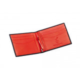 Leather Money Clip Wallet in Burgundy