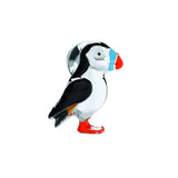 Sterling Silver Hand-Enamelled Puffin Lapel Pin
