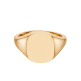 Rose Gold Cushion Signet Ring (12x10mm) – 18ct