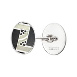 Sterling Silver Art Deco Jazz Cufflinks