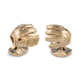 18ct Yellow Gold Baseball Glove Cufflinks