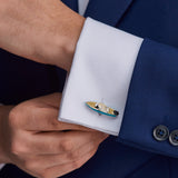 Sterling Silver Speed Boat Cufflinks