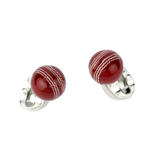 Sterling Silver Cricket Ball Cufflinks