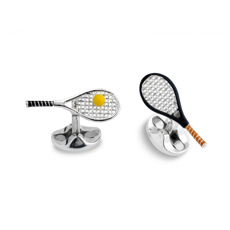 Sterling Silver Racket Ball Tennis Cufflinks – Deakin Francis