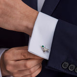 Sterling Silver Duck Cufflinks