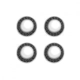 Sterling Silver Oval Dress Set with Black Spinel Border