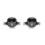 Sterling Silver Enamelled Mole Cufflinks