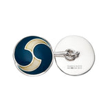 Sterling Silver Art Deco Spiral Cufflinks