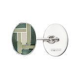 Sterling Silver Art Deco Empire State Cufflinks