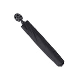 Small Umbrella With Skull Head Handle In Matte Black