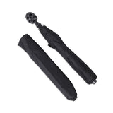 Small Umbrella With Skull Head Handle In Matte Black