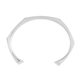Sterling Silver Facetted Bangle