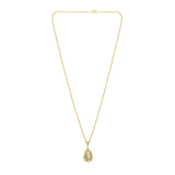 18ct Yellow Gold Citrine And Diamond Pendant