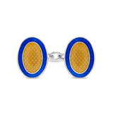 Customisable Sterling Silver Oxford Chain Link Cufflinks