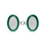 Customisable Sterling Silver Oxford Chain Link Cufflinks