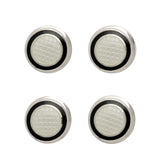 Sterling Silver Black and White Enamel Dress Stud Set