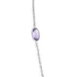 18ct White Gold Amethyst Necklace