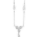 18ct White Gold Swinging Diamond Monkey Necklace