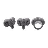 Sterling Silver Horned Ram Ring