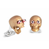 Eye Popping Skulls in Rose Gold Satin Finish