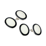 Customisable Sterling Silver Oxford Chain Link Cufflinks