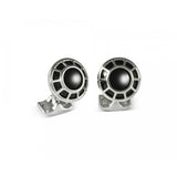 Porthole Cufflinks with Black Centre