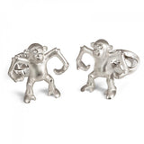 Sterling Silver 'Henry' Dancing Monkey Cufflinks