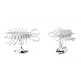 Sterling Silver Centipede Cufflinks
