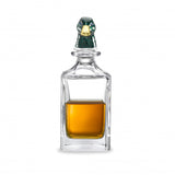 Green Duck Head Crystal Decanter