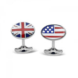Sterling Silver Friends Across the Ocean Cufflinks