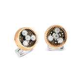 Sun & Planet Gear Cufflinks – Rose Gold Finish
