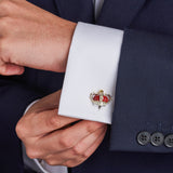 Sterling Silver Crown Cufflinks