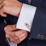 Sterling Silver Koi Carp Fish Cufflinks