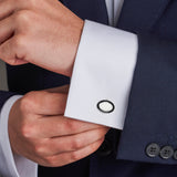 Customisable Sterling Silver Oxford Chain Link Cufflinks