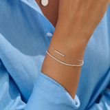 18ct White Gold Diamond Set Tennis Bracelet