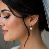 18ct Yellow Gold Heart-Shaped Diamond Drop Earrings