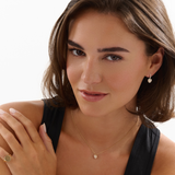 18ct Yellow Gold Heart-Shaped Diamond Pendant Necklace