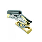 18ct Gold Shotgun Cufflinks with Cocked Barrel and Cartridge Fitting